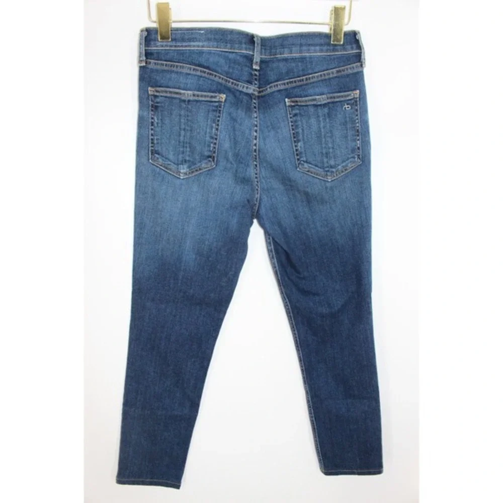 Rag & Bone Elton High Rise Skinny Jeans Size‎ 30 Dark Indigo Blue W1532K520ELT